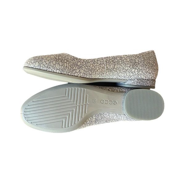 Ecco Anine Womens Ballet Flat Shoes Size 10 To 10.5 US 41 EU Silver Gray - Picture 4 of 9
